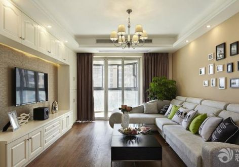 九龙坡区晋愉盛世融城98平米三居现代风格