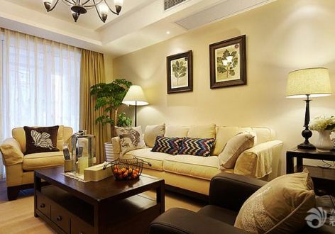 渝北区珊瑚水岸115平米四居美式风格