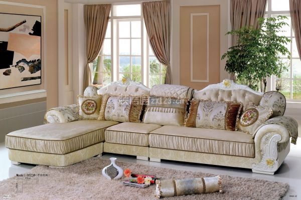 欧式沙发宽度尺寸效果图
