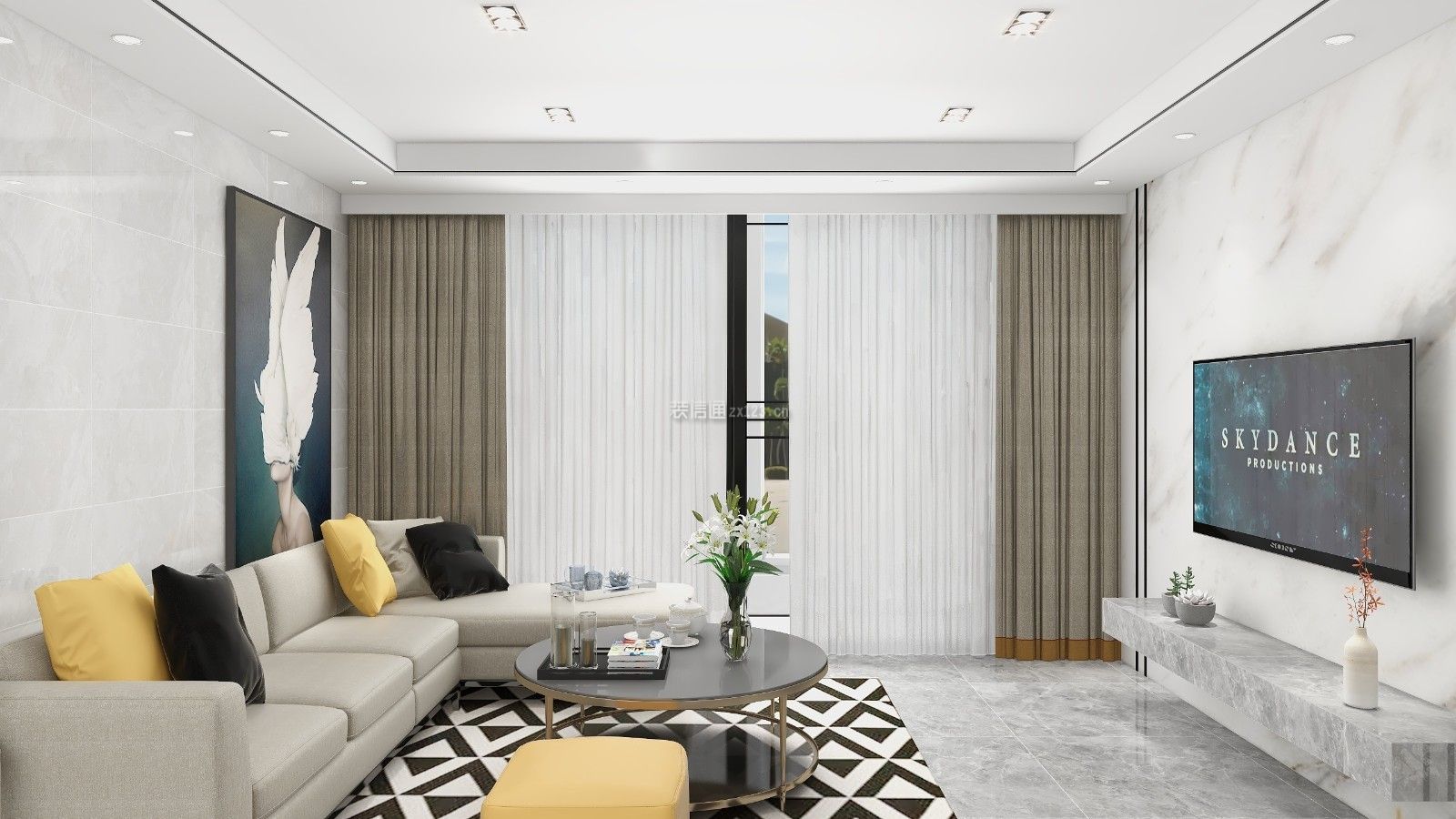 客厅吊顶装饰设计 客厅吊顶装修设计