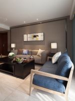 绿地城134平混搭风四居室装修案例