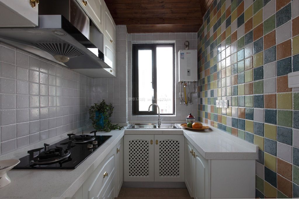 地中海厨房装修效果图 厨房墙砖