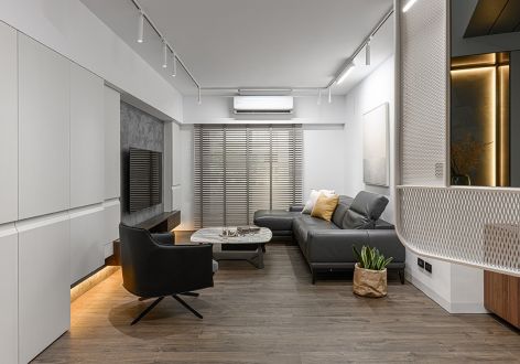 天誉智慧城现代风格120平米装修案例