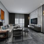 海成星光上院102平米现代风格装修案例