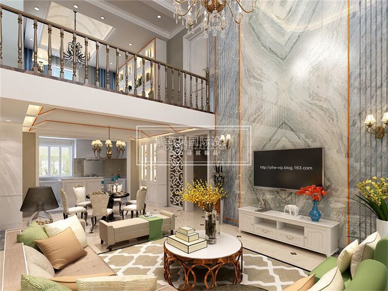 美式风格客厅效果图 美式风格客厅装修图片 