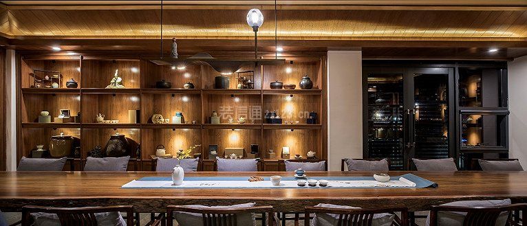 茶室设计装修 茶室室内效果图