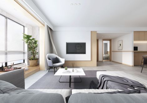 中交锦悦134平现代风格装修案例