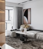 财富中心国际公寓191平现代风格装修设计案例