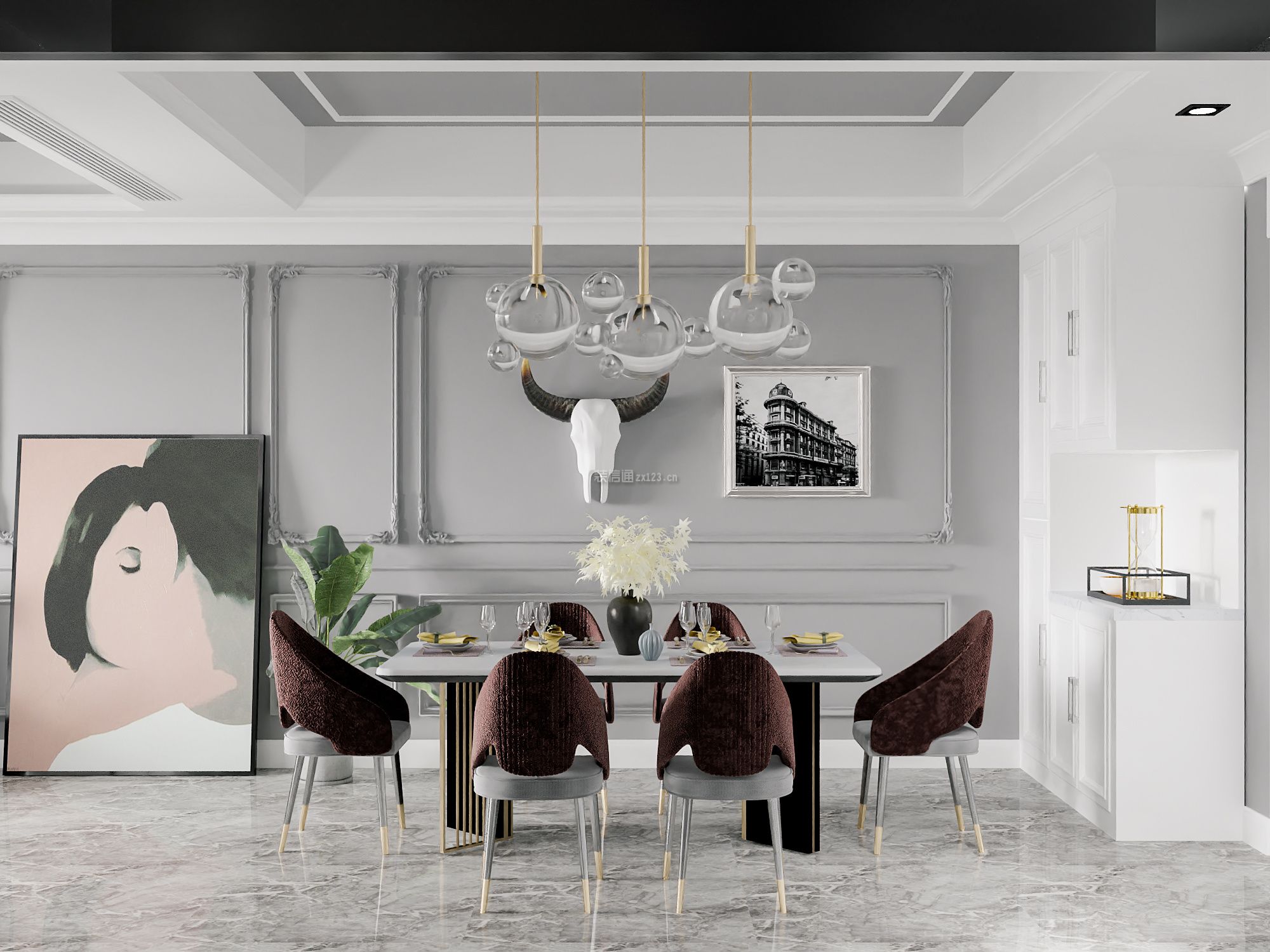 北欧风格餐厅装修效果图 北欧风格餐厅装修 北欧风格餐厅装修设计