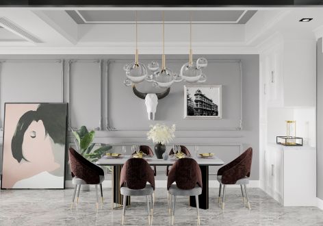 重庆融创文旅城御华143平北欧风格装修案例