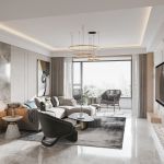 龙湖椿山129平轻奢风格装修案例