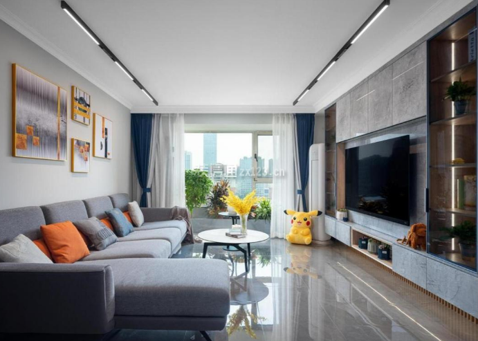 轻奢风格客厅装修 轻奢风格客厅装修设计图 轻奢风格客厅装修实景图