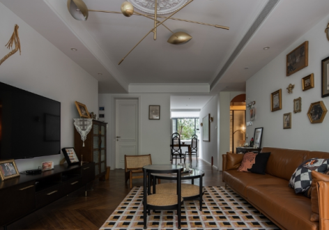 华宇名都城88平美式风格装修案例