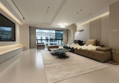 吾悦华府160平现代风格装修案例