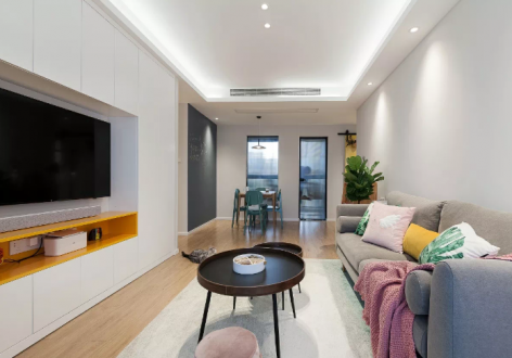 恒大御府128平现代风格装修案例