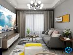 保利香雪北欧风格110平米三居室装修效果图