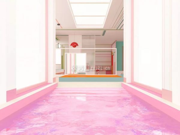 粉色系房屋设计