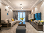 华侨城·溪山集117平现代风格装修案例
