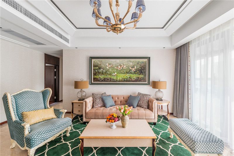 田园风格客厅装修效果图欣赏 田园风格客厅家装效果图